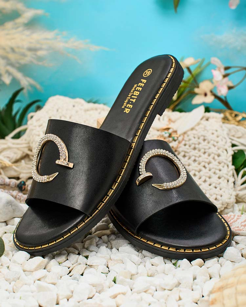 Royalfashion Жіночі шльопанці Omerta на плоскій підошві