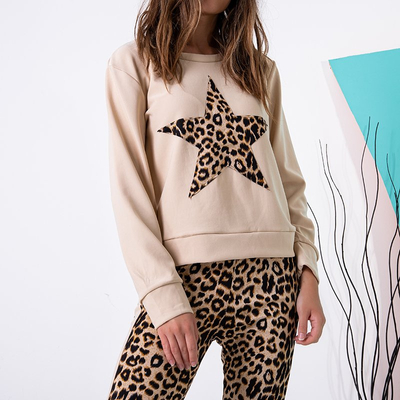 Dámská béžová tepláková souprava - Oblečení