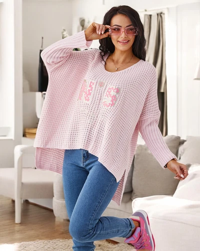 Royalfashion Жіночий акриловий светр з принтами