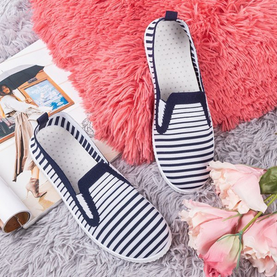 Námořnická modrá prokládaná Fyreo - obuv 1