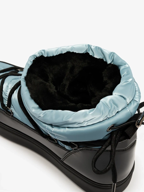 Royalfashion Жіночі черевики-сліпони a'la снігоступи сині Vevnose