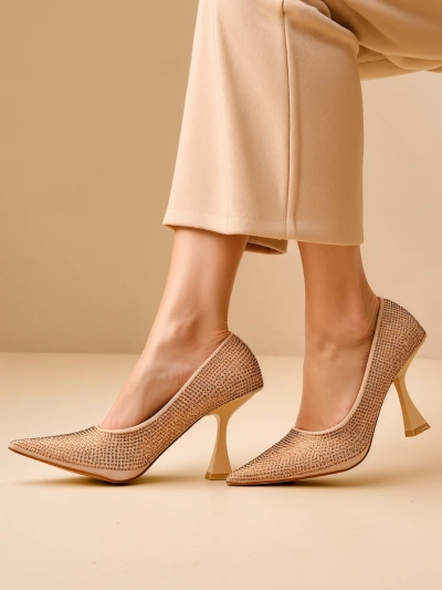 Royalfashion Dámské stiletto boty s rhinestones Gesion