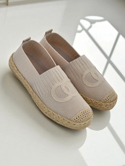 Aurelia Espadrilky Royalfashion Béžové – Plochá nazouvací dámská obuv