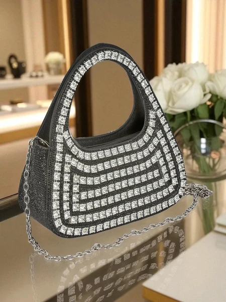 Royalfashion Dámská psaníčko kabelka se zirkony Myra Quill