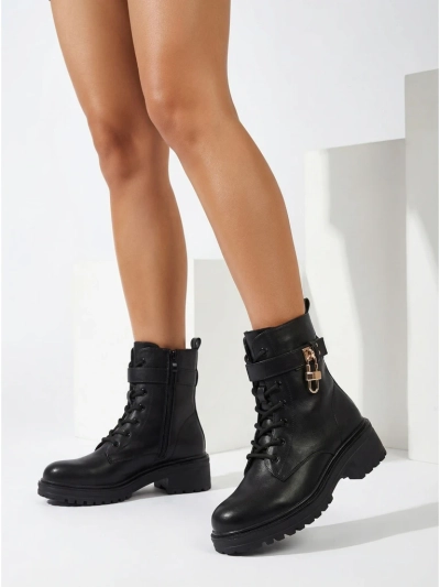 Жіночі Ботфорти Luna Чорні Шкіряні Елегантні на Осінь
