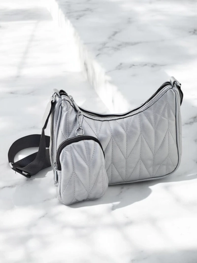 Royalfashion Malá prošívaná kabelka pro ženy s peněženkou