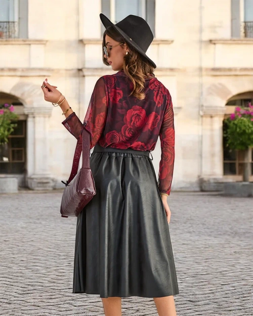 Роялфешн Жіноча міді-спідниця PLUS SIZE