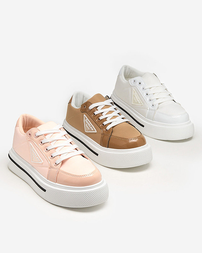 Světle růžové sportovní boty pro ženy se silnější podrážkou Rall- Footwear