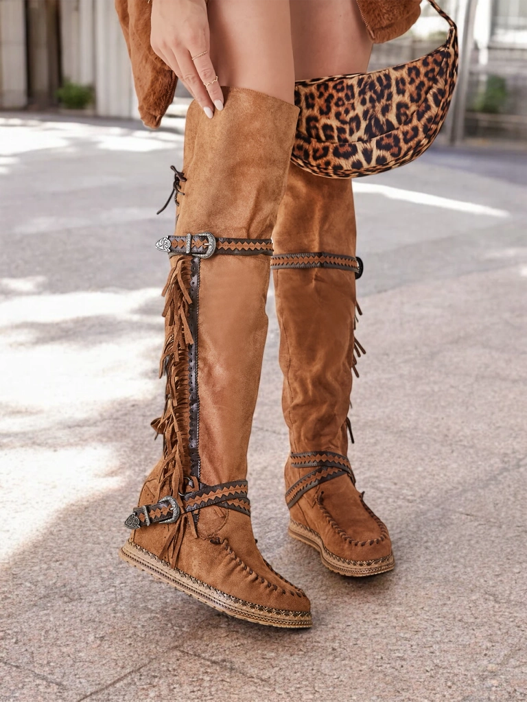 Dámské nad koleno boty Royalfashion Eliferse