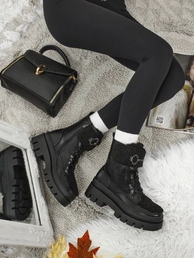 Жіночі ботильйони-робочі з хутром Safil