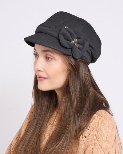 Dámský baret od Royalfashion s mašlí
