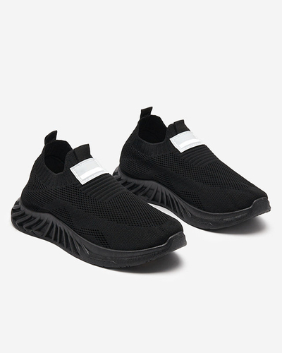 Чорне жіноче плетене спортивне взуття Rozane - Взуття