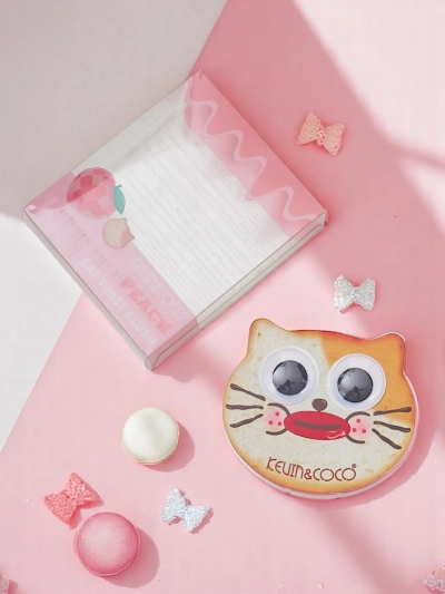 Kevin&Coco Cat Toast Blush Tónovací pudr Peach