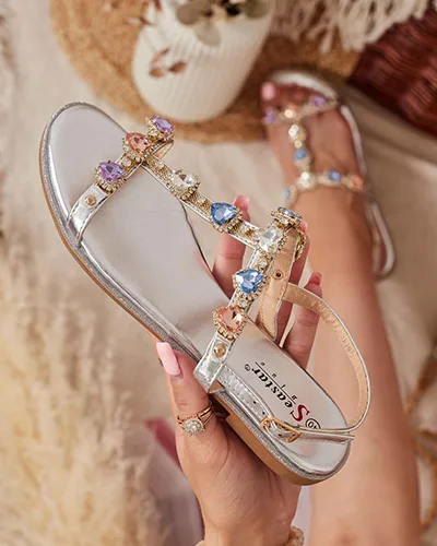 Royalfashion Dámské sandály Selina se zirkony