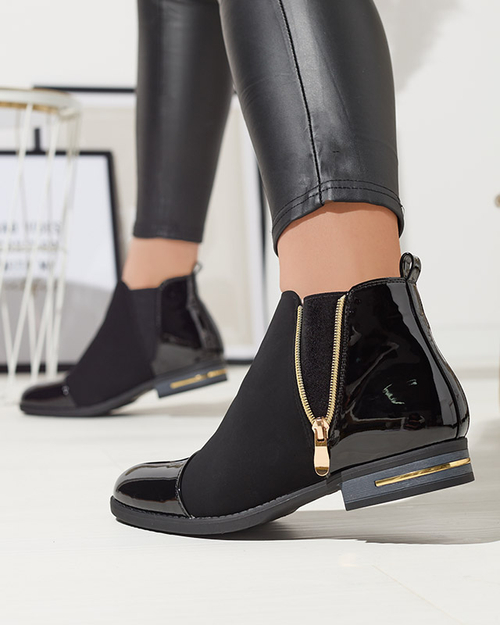 Чорні жіночі черевики Ropenia- Footwear