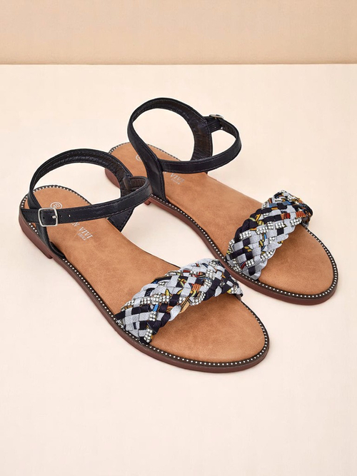 Royalfashion Жіночі сандалі на плоскій підошві ColorStrap