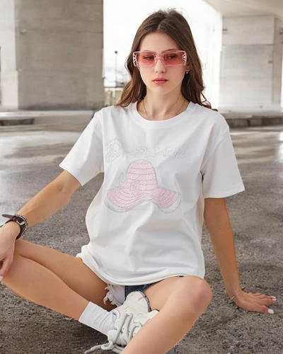 Royalfashion Dámská bavlněná blůza s potiskem