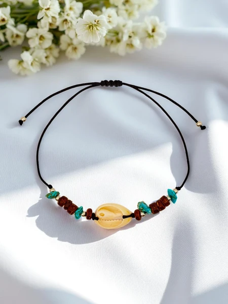 Жіночий браслет з ракушкою Океанія Time