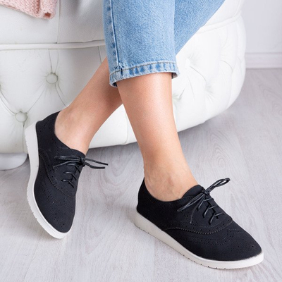 Černé boty na platformě Malasia - Obuv 1