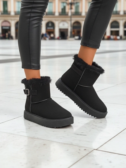 Royalfashion Короткі жіночі черевики a'la снігоходи Winter Crest