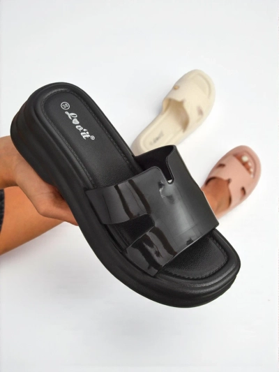 Royalfashion Dámské pantofle na silnější podrážce Nova Gloss