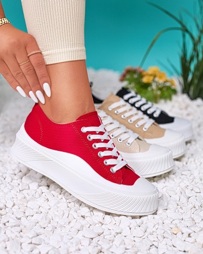 OUTLET Royalfashion Red Luceri спортивні кросівки на платформі