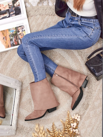 Botki damskie Moon Whisper z zabudowaną cholewką