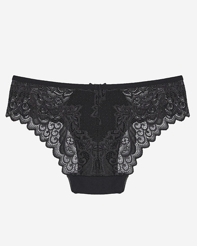 Dámské krajkové kalhotky v černé barvě- Spodní prádlo