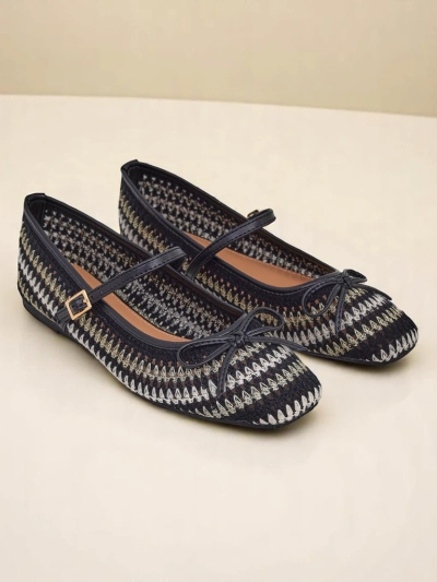 Royalfashion dámské baleríny z tkaniny s páskem Vanot