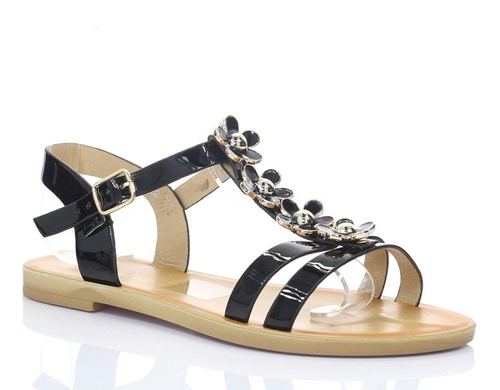 Czarne sandałki Scarlette- Obuwie