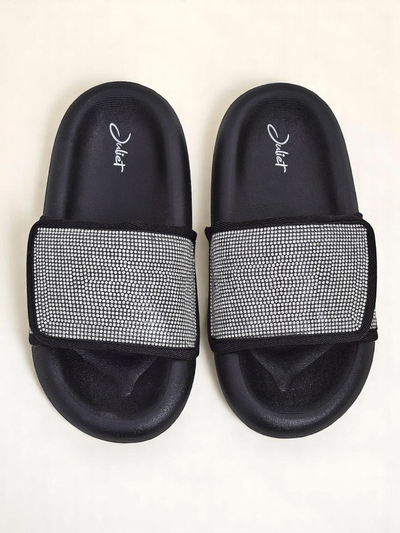 Royalfashion Dámské pantofle na ploché podrážce Sparkle Step