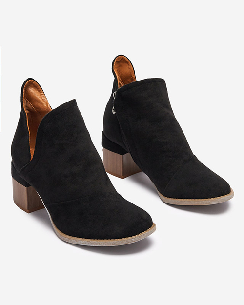 Чорні жіночі ботильйони Karela