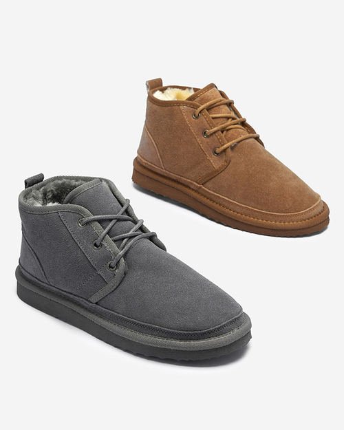 Коричневі жіночі утеплені черевики Miusho