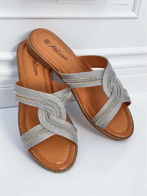 Royalfashion Жіночі шльопанці плетені Woven Breeze