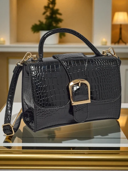 Lakovaná Malá dámská kabelka z ekokůže Orlina