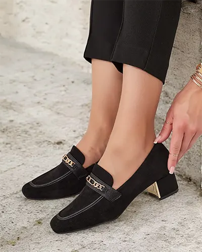 Royalfashion Елегантні жіночі мокасини на низькому ходу Oflem