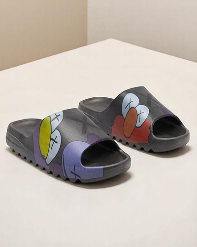 Dámské Gumové Sandály Aurora Černé Stylové na Léto