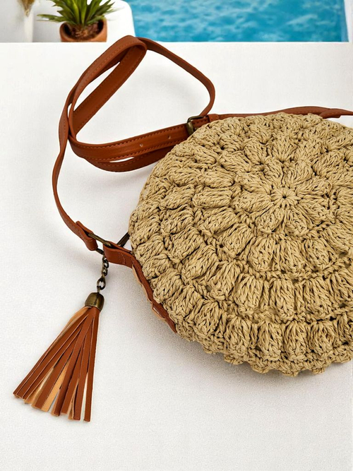 Royalfashion Маленька солом'яна жіноча сумочка Solea Mini