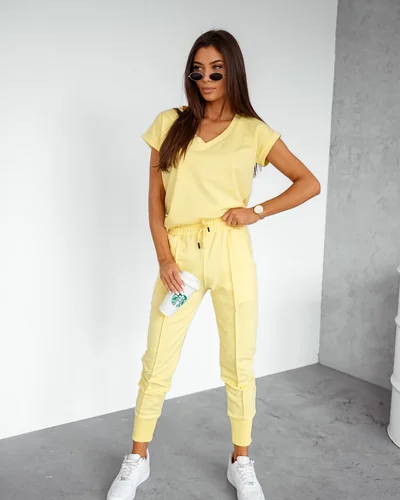 Royalfashion Dámská bavlněná casual souprava s krátkým rukávem