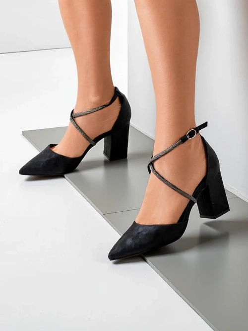 Royalfashion Жіночі туфлі з екосланцюга з ремінцями Eurole