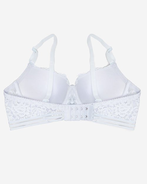 Білий мереживний жіночий бюстгальтер - нижня білизна