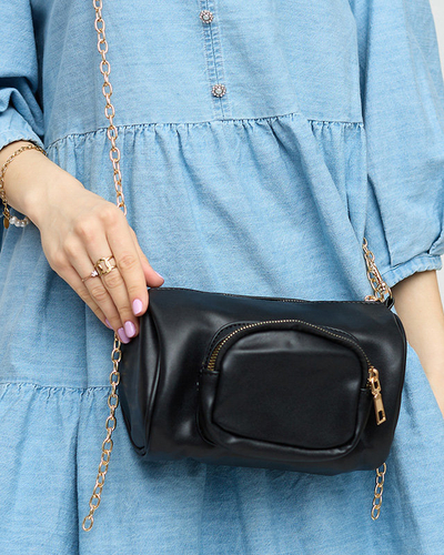 Černá malá kabelka s řetízkem - Příslušenství