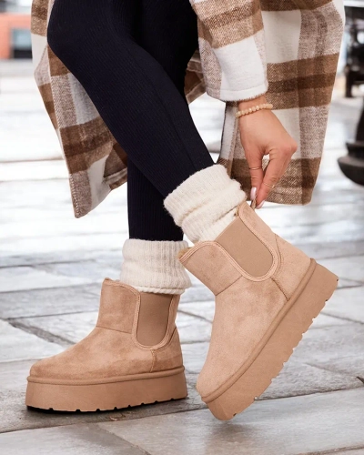 Royalfashion Dámské krátké boty Nomas a'la snow boots