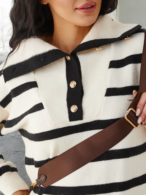 Плетений светр довжиною чоловиків Royalfashion для жінок