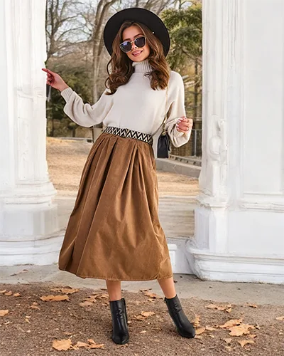 Dámská sukně z jemného kordu