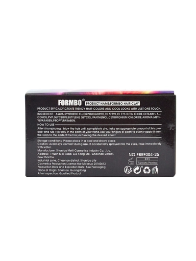 Formbo Azzurro Argus – глина для волосся кольору блакитного, стилізація Fashion