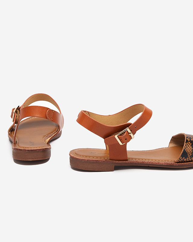 Dámské sandály s vyraženým velbloudem Xetera - Boty