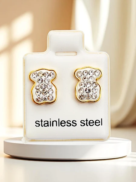 Royalfashion Dámské náušnice ve tvaru medvídka