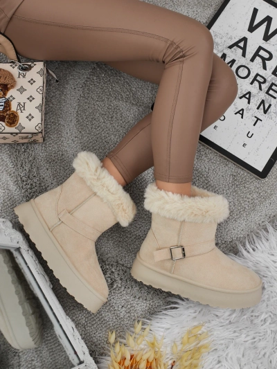 Royalfashion Krátké boty a'la sněhule dámské Myrelle