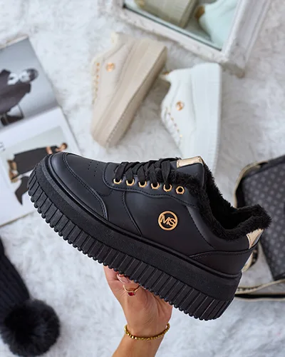 Royalfashion Zateplené dámské tenisky s kožíškem Sofi